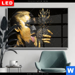 Wechselmotiv Dia Goldenes Ananasmaedchen No 2 Querformat Produktvorschau mit dem Bild Goldenes Ananasmädchen No.2 im Format Querformat.