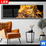 Wechselmotiv Dia Goldenes Haar No 3 Panorama Produktvorschau mit dem Bild Goldenes Haar No.3 im Format Panorama.