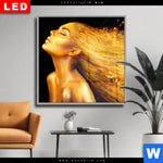 Wechselmotiv Dia Goldenes Haar Quadrat Produktvorschau mit dem Bild Goldenes Haar im Format Quadrat.