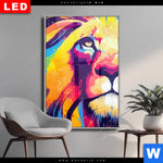 Wechselmotiv Dia Graffiti Loewe Hochformat Produktvorschau mit dem Bild Graffiti Löwe im Format Hochformat.