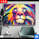 Wechselmotiv Dia Graffiti Loewe Querformat Produktvorschau mit dem Bild Graffiti Löwe im Format Querformat.