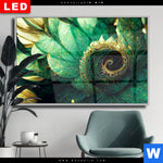 Wechselmotiv Dia Gruene Spiralblaetter Querformat Produktvorschau mit dem Bild Grüne Spiralblätter im Format Querformat.