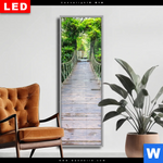 Wechselmotiv Dia Haengebruecke Im Dschungel Schmal Produktvorschau mit dem Bild Hängebrücke im Dschungel im Format Schmal.