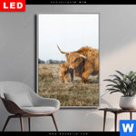 Wechselmotiv Dia Highlander Familie Hochformat Produktvorschau mit dem Bild Highlander Familie im Format Hochformat.