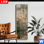 Wechselmotiv Dia Idyllischer Wald Mit Bruecke Schmal Produktvorschau mit dem Bild Idyllischer Wald mit Brücke im Format Schmal.