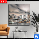 Wechselmotiv Dia Innenstadt Von Manhattan Quadrat Produktvorschau mit dem Bild Innenstadt von Manhattan im Format Quadrat.