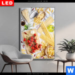 Wechselmotiv Dia Italienische Pasta Vielfalt Hochformat Produktvorschau mit dem Bild Italienische Pasta Vielfalt im Format Hochformat.