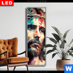 Wechselmotiv Dia Jesus Christus Mit Dornenkrone Schmal Produktvorschau mit dem Bild Jesus Christus mit Dornenkrone im Format Schmal.