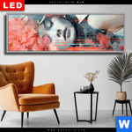 Wechselmotiv Dia Jolanda Frau Mit Blumen Im Haar Panorama Produktvorschau mit dem Bild Jolanda - Frau mit Blumen im Haar im Format Panorama.