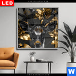 Wechselmotiv Dia Junger Hirsch Und Goldblumen Quadrat Produktvorschau mit dem Bild Junger Hirsch und Goldblumen im Format Quadrat.