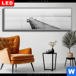 Wechselmotiv Dia Kalter Morgen Am Meer Panorama Produktvorschau mit dem Bild Kalter Morgen am Meer im Format Panorama.