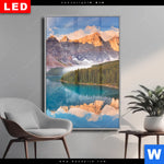 Wechselmotiv Dia Kanadischer Bergsee Hochformat Produktvorschau mit dem Bild Kanadischer Bergsee im Format Hochformat.