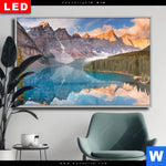 Wechselmotiv Dia Kanadischer Bergsee Querformat Produktvorschau mit dem Bild Kanadischer Bergsee im Format Querformat.