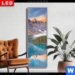 Wechselmotiv Dia Kanadischer Bergsee Schmal Produktvorschau mit dem Bild Kanadischer Bergsee im Format Schmal.