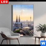 Wechselmotiv Dia Koelner Skyline Hochformat Produktvorschau mit dem Bild Kölner Skyline im Format Hochformat.