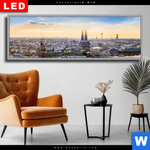 Wechselmotiv Dia Koelner Skyline Panorama Produktvorschau mit dem Bild Kölner Skyline im Format Panorama.