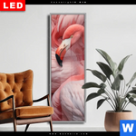 Wechselmotiv Dia Kuschelnde Flamingos Schmal Produktvorschau mit dem Bild Kuschelnde Flamingos im Format Schmal.