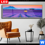 Wechselmotiv Dia Lavendel Blumen Feld Panorama Produktvorschau mit dem Bild Lavendel Blumen Feld im Format Panorama.