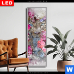 Wechselmotiv Dia Leopard Blumen Schmal Produktvorschau mit dem Bild Leopard & Blumen im Format Schmal.