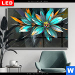 Wechselmotiv Dia Leuchtende Fantasieblueten Querformat Produktvorschau mit dem Bild Leuchtende Fantasieblüten im Format Querformat.