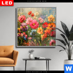 Wechselmotiv Dia Leuchtende Fruehlingsblumen Quadrat Produktvorschau mit dem Bild Leuchtende Frühlingsblumen im Format Quadrat.