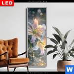 Wechselmotiv Dia Lilien Im Morgenlicht Schmal Produktvorschau mit dem Bild Lilien im Morgenlicht im Format Schmal.