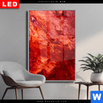 Wechselmotiv Dia Liquid Marmor Rot Hochformat Produktvorschau mit dem Bild Liquid Marmor rot im Format Hochformat.