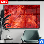 Wechselmotiv Dia Liquid Marmor Rot Querformat Produktvorschau mit dem Bild Liquid Marmor rot im Format Querformat.