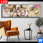 Wechselmotiv Dia Loewe Koenig Der Tiere Panorama Produktvorschau mit dem Bild Löwe - König der Tiere im Format Panorama.
