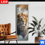 Wechselmotiv Dia Loewe Mit Goldenen Fluegeln Schmal Produktvorschau mit dem Bild Löwe mit goldenen Flügeln im Format Schmal.