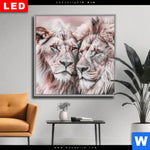 Wechselmotiv Dia Loewen Harmonie In Pastell Quadrat Produktvorschau mit dem Bild Löwen - Harmonie in Pastell im Format Quadrat.