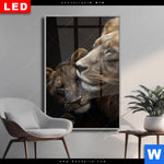 Wechselmotiv Dia Loewen Staerke Und Zaertlichkeit Hochformat Produktvorschau mit dem Bild Löwen - Stärke und Zärtlichkeit im Format Hochformat.