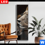 Wechselmotiv Dia Loewen Staerke Und Zaertlichkeit Schmal Produktvorschau mit dem Bild Löwen - Stärke und Zärtlichkeit im Format Schmal.