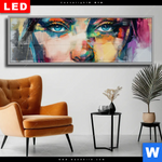 Wechselmotiv Dia Loretta Abstrakt Patchwork Art Panorama Produktvorschau mit dem Bild Loretta - Abstrakt Patchwork Art im Format Panorama.