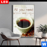Wechselmotiv Dia Love Coffee Hochformat Produktvorschau mit dem Bild Love & Coffee im Format Hochformat.
