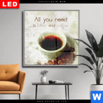 Wechselmotiv Dia Love Coffee Quadrat Produktvorschau mit dem Bild Love & Coffee im Format Quadrat.