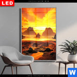 Wechselmotiv Dia Magische Steinlandschaft Im Meer Hochformat Produktvorschau mit dem Bild Magische Steinlandschaft im Meer im Format Hochformat.