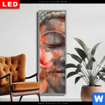Wechselmotiv Dia Meditativer Buddha In Blumen Schmal Produktvorschau mit dem Bild Meditativer Buddha in Blumen im Format Schmal.