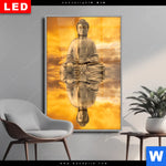 Wechselmotiv Dia Meditierender Buddha Am See Hochformat Produktvorschau mit dem Bild Meditierender Buddha am See im Format Hochformat.