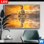 Wechselmotiv Dia Meditierender Buddha Am See Querformat Produktvorschau mit dem Bild Meditierender Buddha am See im Format Querformat.