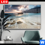 Wechselmotiv Dia Meeresrauschen Bei Sonnenuntergang Querformat Produktvorschau mit dem Bild Meeresrauschen bei Sonnenuntergang im Format Querformat.