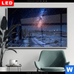 Wechselmotiv Dia Milchstrasse Ueber Einem Feldweg Querformat Produktvorschau mit dem Bild Milchstraße über einem Feldweg im Format Querformat.