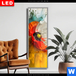 Wechselmotiv Dia Mohnblume Im Farbnebel Schmal Produktvorschau mit dem Bild Mohnblume im Farbnebel im Format Schmal.