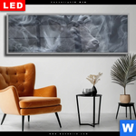 Wechselmotiv Dia Mystischer Hirsch Im Nebel Panorama Produktvorschau mit dem Bild Mystischer Hirsch im Nebel im Format Panorama.