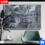 Wechselmotiv Dia Mystischer Hirsch Im Nebel Querformat Produktvorschau mit dem Bild Mystischer Hirsch im Nebel im Format Querformat.