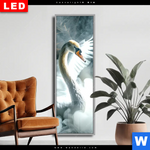 Wechselmotiv Dia Mystischer Schwan Im Nebel Schmal Produktvorschau mit dem Bild Mystischer Schwan im Nebel im Format Schmal.