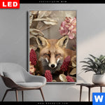 Wechselmotiv Dia Naturbild Fuchs Und Blumen Hochformat Produktvorschau mit dem Bild Naturbild Fuchs und Blumen im Format Hochformat.