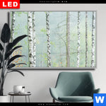 Wechselmotiv Dia Nebliger Birkenwald Querformat Produktvorschau mit dem Bild Nebliger Birkenwald im Format Querformat.