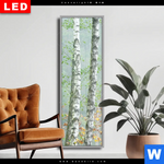 Wechselmotiv Dia Nebliger Birkenwald Schmal Produktvorschau mit dem Bild Nebliger Birkenwald im Format Schmal.