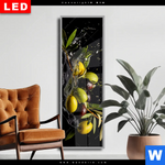 Wechselmotiv Dia Oliven Splash Schmal Produktvorschau mit dem Bild Oliven Splash im Format Schmal.